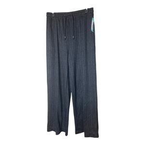 NWT‎ Lysse' Pin Stripe Black Dress Pants Size Large